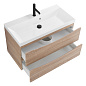 Тумба с раковиной подвесная BelBagno Marino 800, Rovere Bianco, 800x450x500, MARINO-800-2C-SO-WO-P/BB800/450-LV-MR-AST