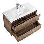 Тумба с раковиной подвесная Belbagno KRAFT 39-800, Rovere Tabacco, 810х390х515, KRAFT 39-800/390-2C-SO-RT/BB800/390ETL