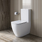 Унитаз-компакт безободковый с сиденьем и смывом ТОРНАДО BelBagno БЛЕСК (LUCE) BB2197CP-TOR/SC+BB2197T