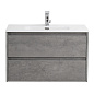 Тумба с раковиной подвесная Belbagno KRAFT 39-800, Cemento Grigio, 810х390х515, KRAFT 39-800/390-2C-SO-CG/BB800/390ETL