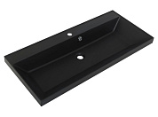Раковина из литьевого мрамора Belbagno 1000x450x150, BB1000/450-LV-ART-AST-NERO