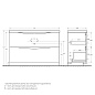Тумба с раковиной напольная BelBagno MARINO 120 Bianco Lucido, раковина белая,MARINO-1200-2C-PIA-BL-P/BB1200/450-LV-MR-PR