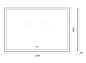 Зеркало BelBagno SPC-GRT-1200-800-LED-TCH-PHONE