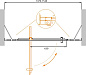 Душевая дверь CEZARES MOLVENO-BA-12-90+60-C-Cr-IV