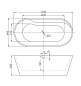 Ванна акриловая отдельностоящая Belbagno BB14 178x85