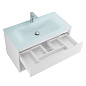 Тумба с раковиной подвесная Belbagno KRAFT 800, Bianco Opaco, 800x460x500, KRAFT-800-1C-SO-BO/BB810/465-LV-VTR-BO