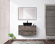 Тумба подвесная со столешницей и накладной раковиной BelBagno KRAFT 100 Pino Pasadena