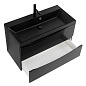 Тумба с раковиной подвесная BelBagno Marino 900, Nero Lucido, 900x450x500, MARINO-900-2C-SO-NL-P/BB900/450-LV-ART-AST-NERO