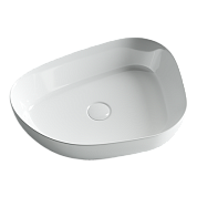 Умывальник чаша накладная ассиметричной формы Ceramica Nova Element 550*400*140мм