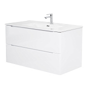 Тумба с раковиной подвесная Belbagno ETNA 1000, Bianco Lucido, 1010х460х515, ETNA-1000-2C-SO-BL-P/BB1000ETL