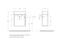 Тумба с раковиной подвесная Belbagno KRAFT MINI 500, Rovere Tabacco, 494х256х500, KRAFT MINI-500/260-1A-SO-RT-R/7045-KL