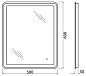 Зеркало BelBagno SPC-MAR-500-600-LED-TCH