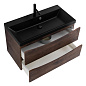 Тумба с раковиной подвесная BelBagno Marino 900, Rovere Moro, 900x450x500, MARINO-900-2C-SO-RW-P/BB900/450-LV-ART-AST-NERO