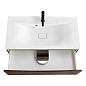 Тумба с раковиной подвесная BelBagno Marino 1000 , Rovere Moro, 1000x445x500, MARINO-1000-2C-SO-RW-P/BB1000/445-LV-MR-PR