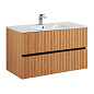 ELEGANT База под раковину подвесная с двумя выкатными ящиками, 100 см AM-ELEGANT-1000-2C-SO-BR-P бран