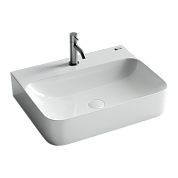 Умывальник Ceramica Nova AURA с 1 отверстием для смесителя, без перелива 600*470*135мм