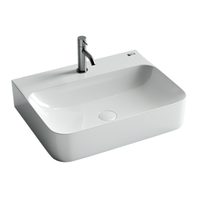 Умывальник Ceramica Nova AURA с 1 отверстием для смесителя, без перелива 600*470*135мм