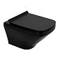 Унитаз подвесной BelBagno SELA BB3201CHR-MB с сиденьем BB3201SC-MB + Система инсталляции для унитазов BelBagno BB002-80 с кнопкой смыва BB007-PR-NERO.M