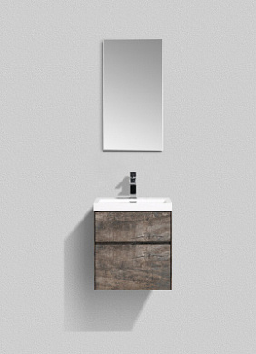 Тумба подвесная с раковиной из литьевого мрамора BelBagno PIETRA MINI 50AS Stone