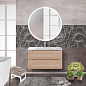 Тумба подвесная со стеклянной раковиной BelBagno ETNA 100 Rovere Bianco