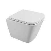 Унитаз подвесной безободковый с сиденьем BelBagno ТЕХНО (DUE) BB3103CHR/SC