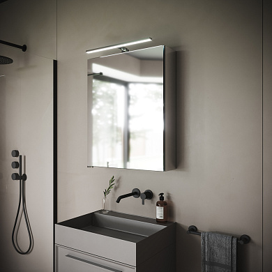 Шкаф зеркальный правосторонний SANCOS Hilton с подсветкой 600x148х740, Z600