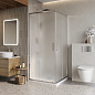 Душевой уголок BelBagno LUCE-A-2-90-P-Cr рифленое стекло, профиль хром