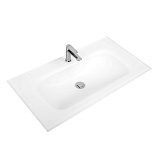 Раковина стеклянная Belbagno 1010x465x145, белая матовая BB1010/465-LV-VTR-BO