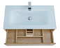 Тумба с раковиной подвесная Belbagno KRAFT 900, Rovere Nebrasca Nature, 910х460х515, KRAFT-900-2C-SO-RNN/BB910/465-LV-VTR-BL
