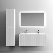 Тумба подвесная с керамической раковиной, SANCOS Snob T, 120 см Bianco SNT120W+CN7017