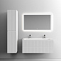 Тумба подвесная с керамической раковиной, SANCOS Snob T, 120 см Bianco SNT120W+CN7017