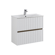 ELEGANT База под раковину подвесная с двумя выкатными ящиками, 60 см AM-ELEGANT-600-2C-SO-BM-LED белый матовый