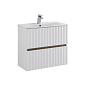 ELEGANT База под раковину подвесная с двумя выкатными ящиками, 60 см AM-ELEGANT-600-2C-SO-BM-LED белый матовый