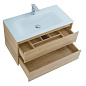 Тумба с раковиной подвесная Belbagno KRAFT 900, Rovere Nebrasca Nature, 910х460х515, KRAFT-900-2C-SO-RNN/BB910/465-LV-VTR-BO