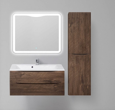Колонна подвесная, левосторонняя Belbagno Fly-Marino 400x300x1500, Rovere Moro, FLY-MARINO-1500-2A-SC-RW-P-L