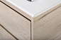 Тумба с раковиной подвесная Belbagno KRAFT 700, Rovere Galifax Bianco, 710х460х515, KRAFT-700-2C-SO-RGB/BB700ETL