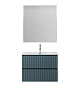 Тумба с раковиной подвесная BelBagno UNO-MINI-900-2C-SO-AO Голубой матовый, раковина белая BB-8099-3-90