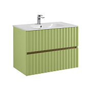 ELEGANT База под раковину подвесная с двумя выкатными ящиками, 80 см AM-ELEGANT-800-2C-SO-MN-P мята