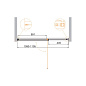 Душевая дверь Cezares URBAN-B-12-110-C-CR