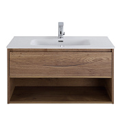 Тумба с раковиной подвесная Belbagno KRAFT 800, Rovere Tabacco, 800x460x500, KRAFT-800-1C-SO-RT/BB800ETL