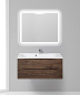 Тумба с раковиной подвесная BelBagno Marino 1000 , Rovere Moro, 1000x445x500, MARINO-1000-2C-SO-RW-P/BB1000/445-LV-MR-PR