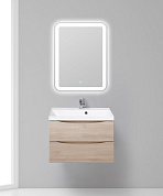 Тумба с раковиной подвесная BelBagno Marino 700 Rovere Grigio, 700x450x500, MARINO-700-2C-SO-RG-P/BB700/450-LV-MR-AST