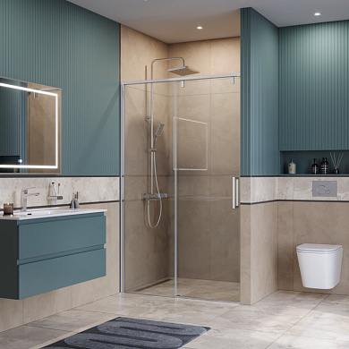 Душевая дверь в нишу BELBAGNO SOFT_CLOSE-1-BF-1-100-C-CR