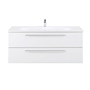 Тумба подвесная с раковиной из искусственного мрамора для ванной комнаты Cezares ECO 75 см Bianco Lucido