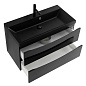 Тумба с раковиной подвесная BelBagno Marino 900, Nero Lucido, 900x450x500, MARINO-900-2C-SO-NL-P/BB900/450-LV-ART-AST-NERO