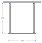 Душевая перегородка CEZARES LIBERTA-L-2-110-120-BR-NERO