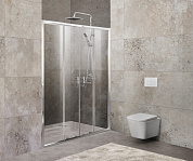 Душевая дверь в нишу BELBAGNO UNIQUE-BF-2-150/180-C-Cr