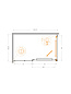 Душевой уголок CEZARES LUX-AH-FS-11-130/80-C-CR