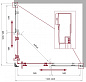 Душевой уголок BELBAGNO UNO-195-AH-2-120/100-C-Cr