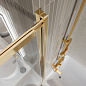 Душевая шторка на ванну BelBagno LUCE-VF-11-100/145-C-ORO